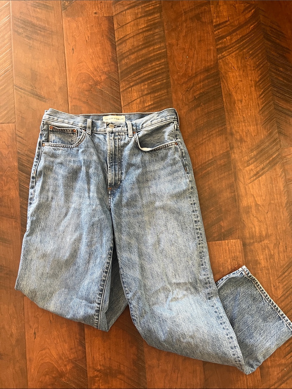 Denim Forum Wide Leg Jeans